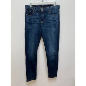 Hudson Women's Jeans 32 Blue Krista Super Skinny Dark Wash Stretch Denim